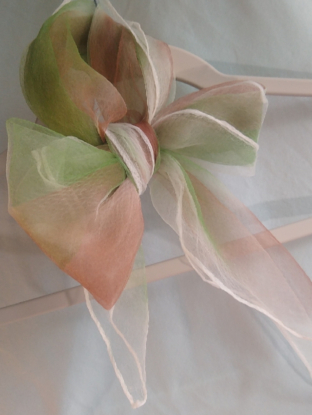 Vintage 50's-60's Sheer Organza Ombre like-a-fairy/ethereal scarf